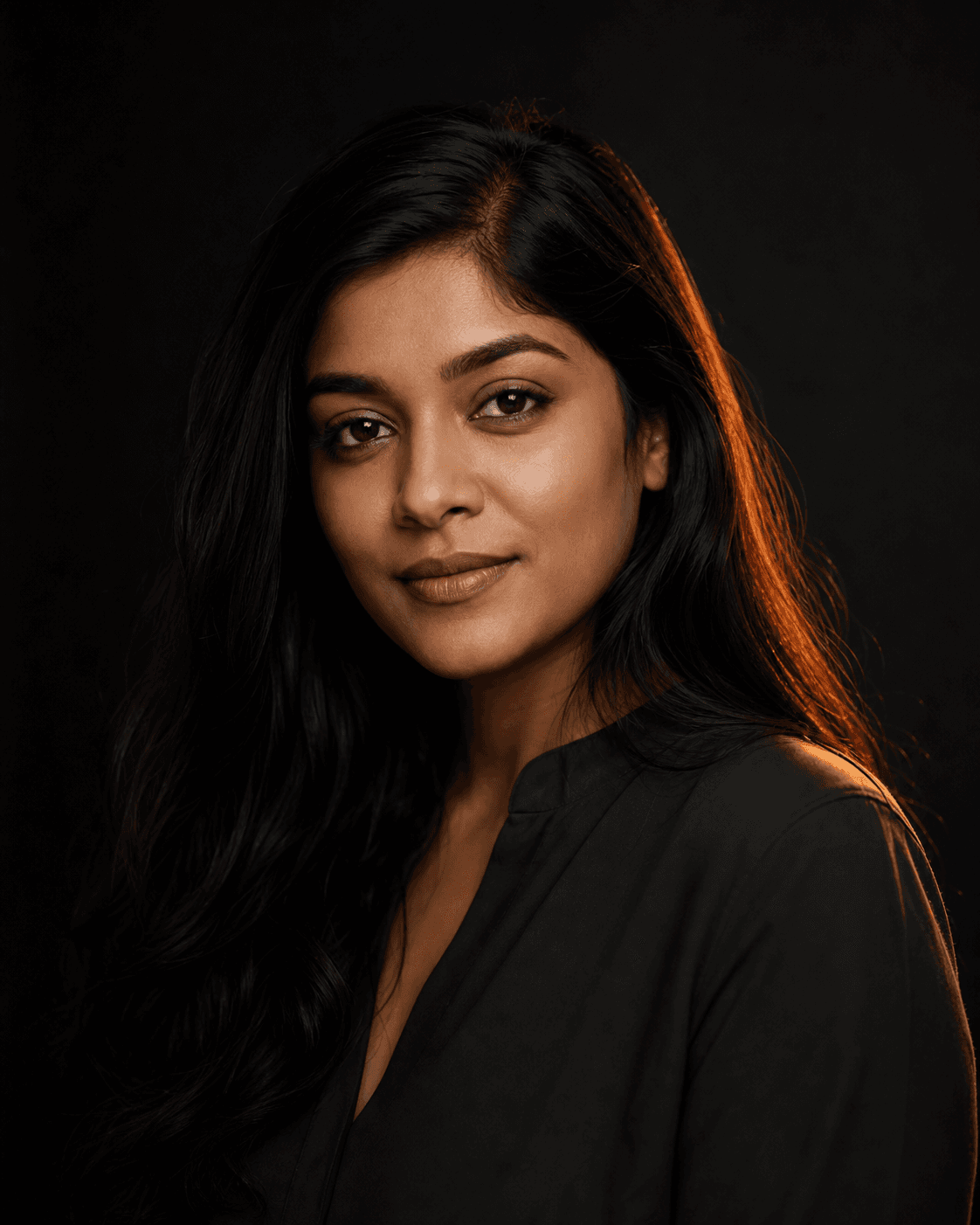 Illustrative profile for Leela Pillay, a Woblar AI agent
